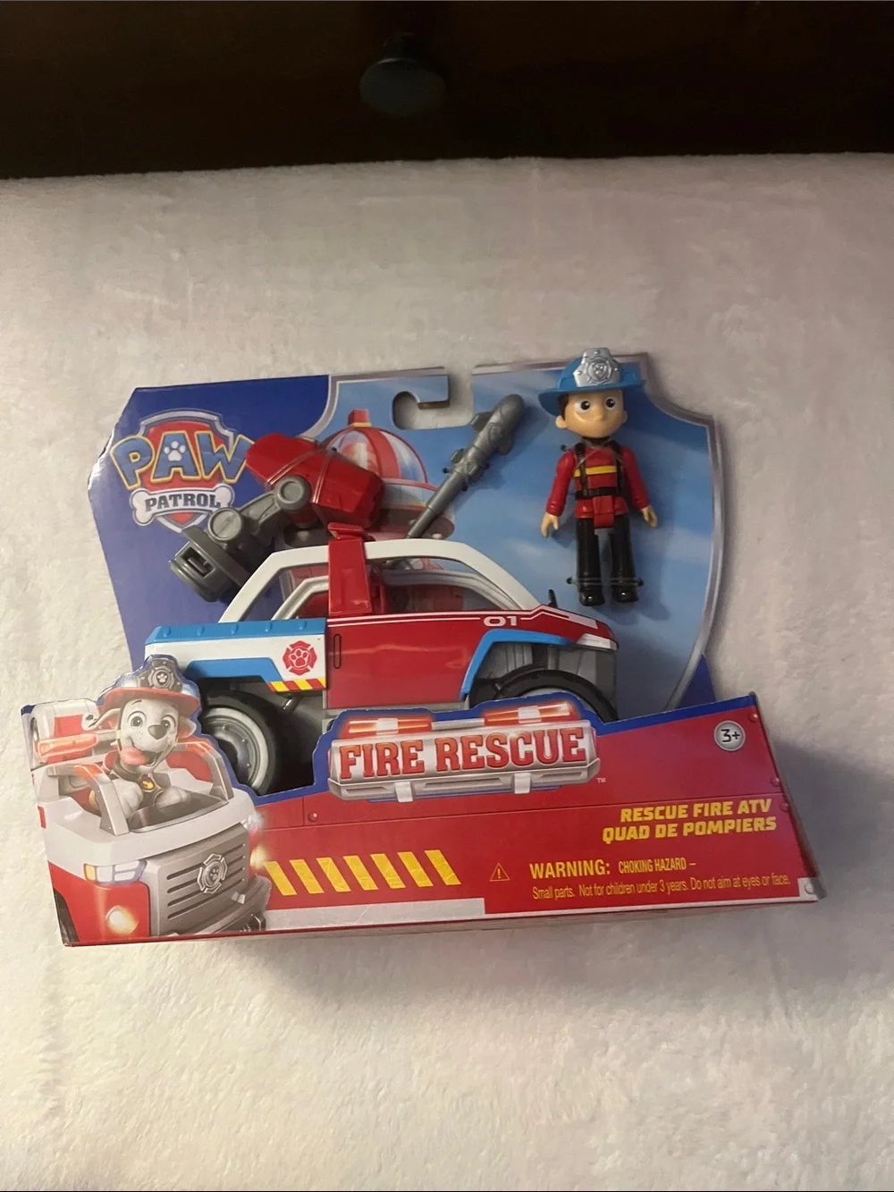 Paw Patrol Red & Blue Fire Rescue ATV with Firefighter Figure